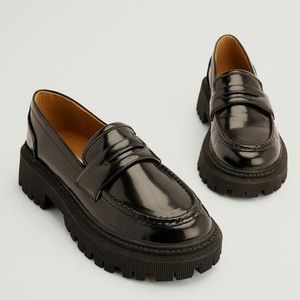 NA-KD Black Chunky Retro Loafers
